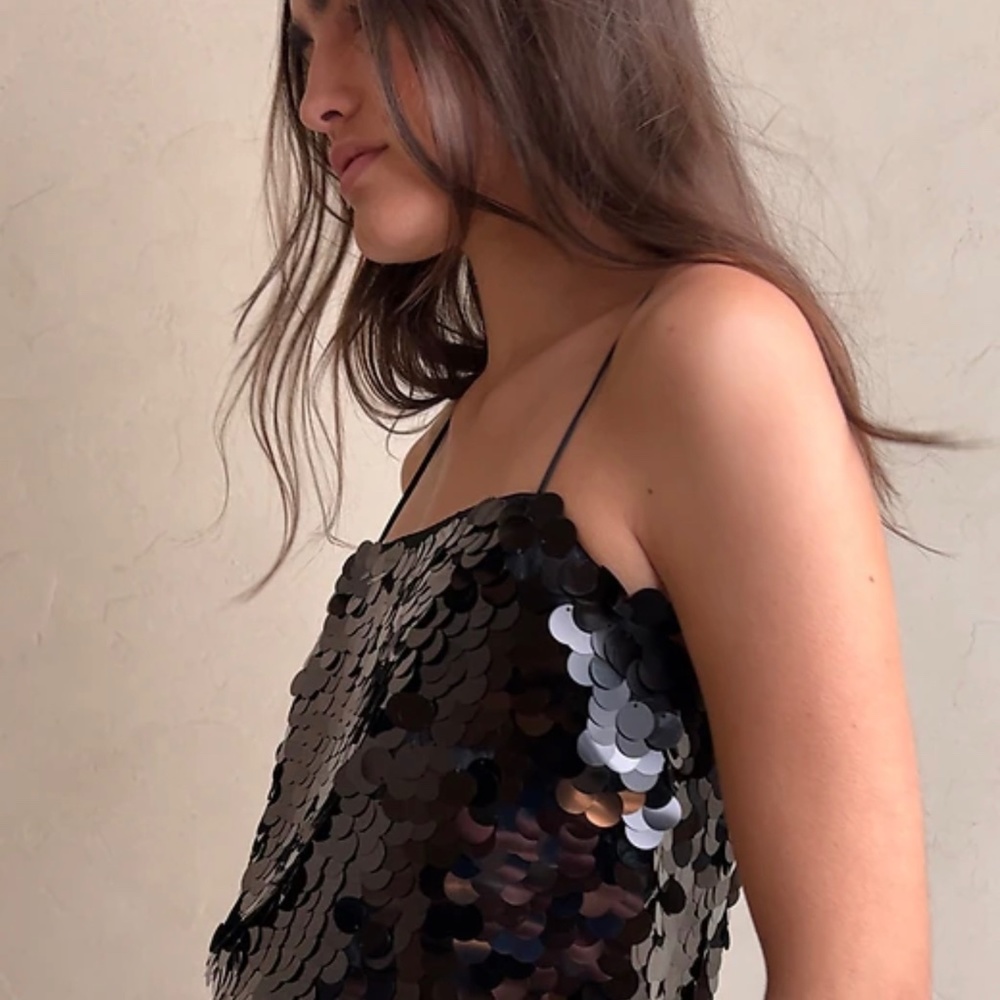 Banana Republic Teia Sequin Top Size S